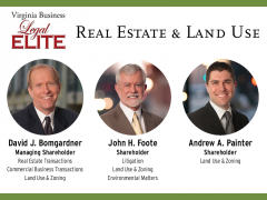 Three Land Lawyers are listed in the 2017 edition of Virginia Business Legal Elite Three Land Lawyers are listed in the 2017 edition of Virginia Business Legal Elite