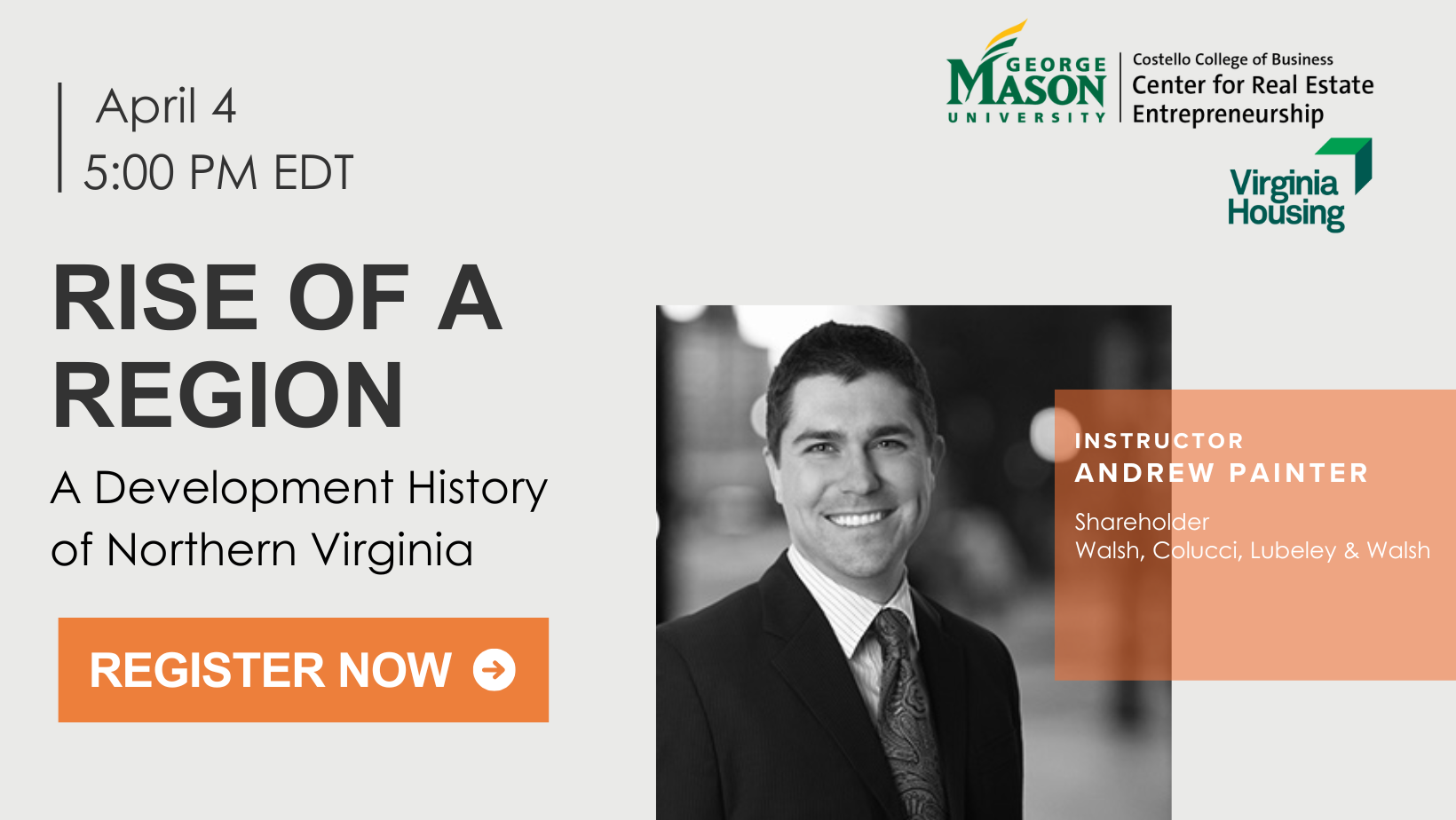 Andrew Painter, Shareholder, Set to Instruct at Mason University